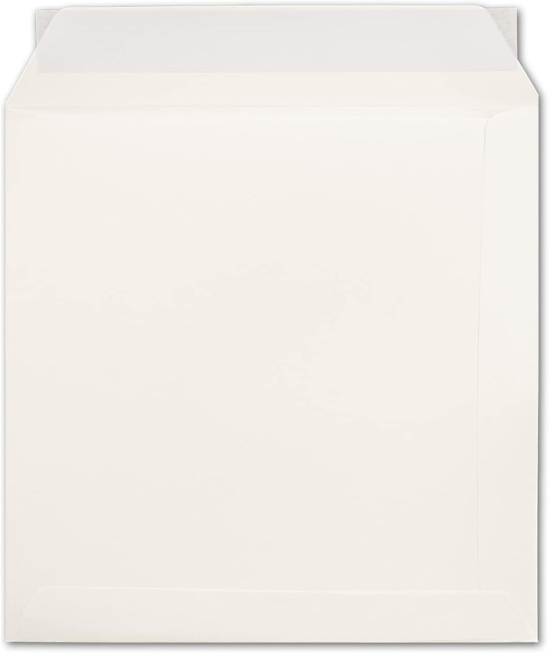 NEUSER PAPIER 50 quadratische Briefumschläge 22 x 22 cm - Creme - 120 Gramm pro m² - Für ganz besond