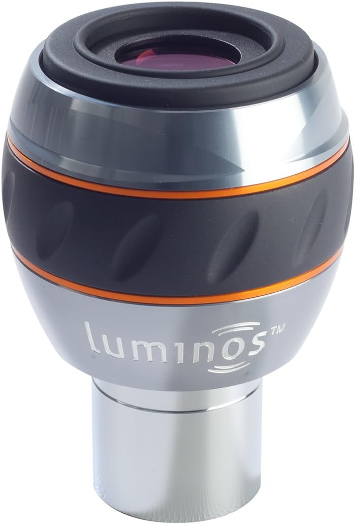 Celestron 93432 15 mm Luminos Okular – Silber/Schwarz Luminos Okular, 15 mm, Luminos Okular, 15 mm