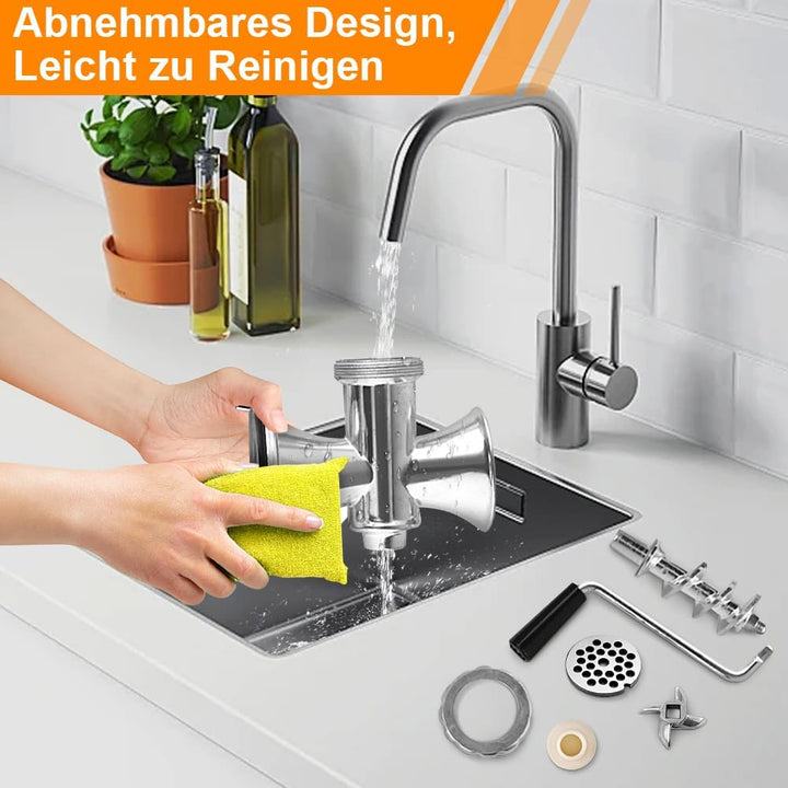 Fleischwolf Manuell, Aluminiumlegierung Fleischmühle Wurstfüllgerät Multifunktions Gemüseschredder H