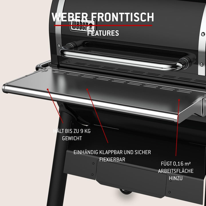 Weber SmokeFire EX4 / EPX4 Fronttisch/abklappbar, zusätzliche Ablagefläche für Grillgut, einfache Mo
