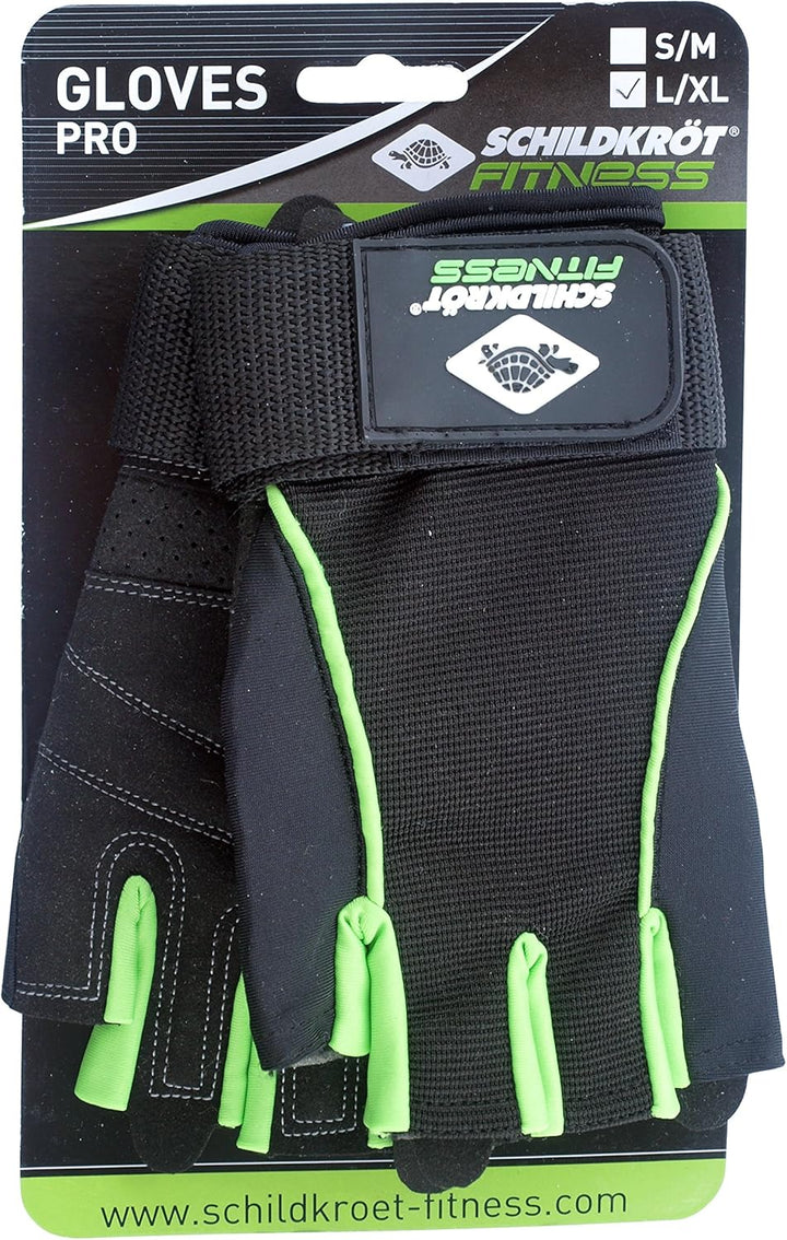 Schildkröt® Fitness-Handschuhe Pro, Schwarz-Grün, 960154 S-M, 960154, S-M, 960154