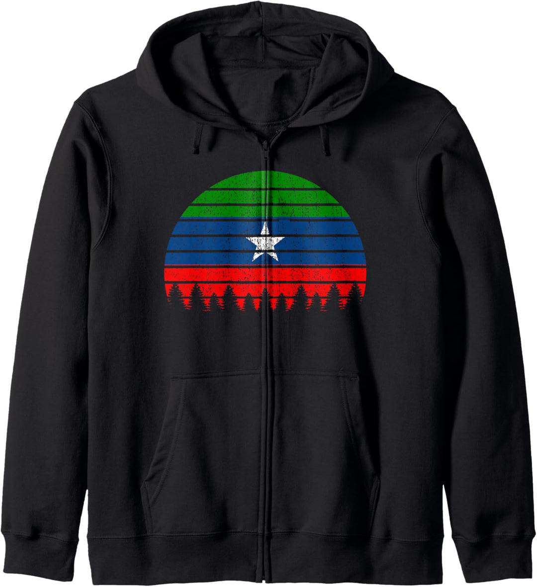 Retro Vintage Flag of Ogadenia Somali Ethiopia Gift Ogaden Kapuzenjacke