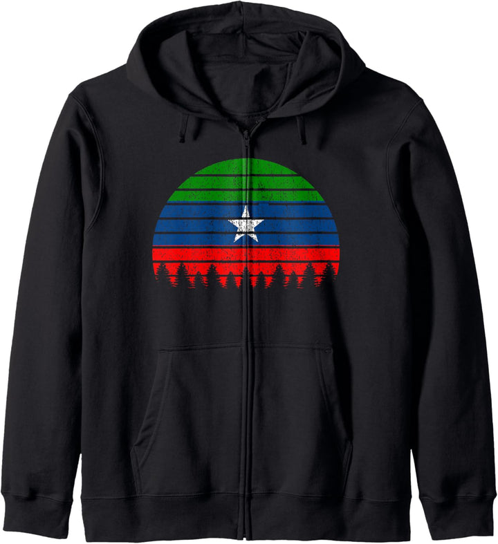 Retro Vintage Flag of Ogadenia Somali Ethiopia Gift Ogaden Kapuzenjacke