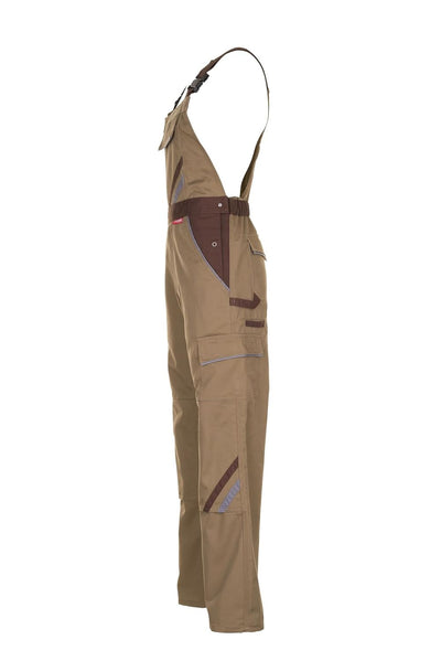 Planam Highline Herren Latzhose Khaki braun Zink Modell 2334 Grösse 56 khaki/braun/zink 56, khaki/br