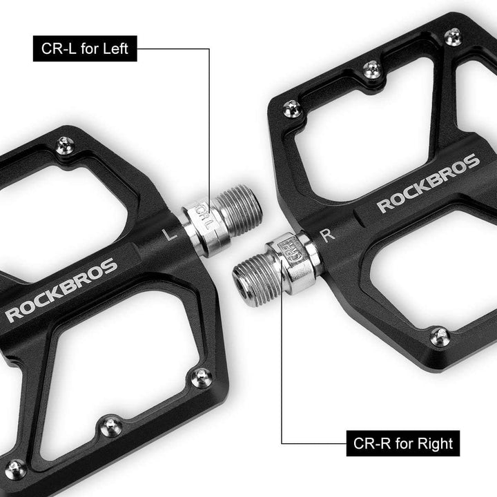 ROCKBROS Fahrradpedale Rennrad Pedale Aluminium Platform Pedale Ultraleicht Antirutsch Fahrrad Pedal
