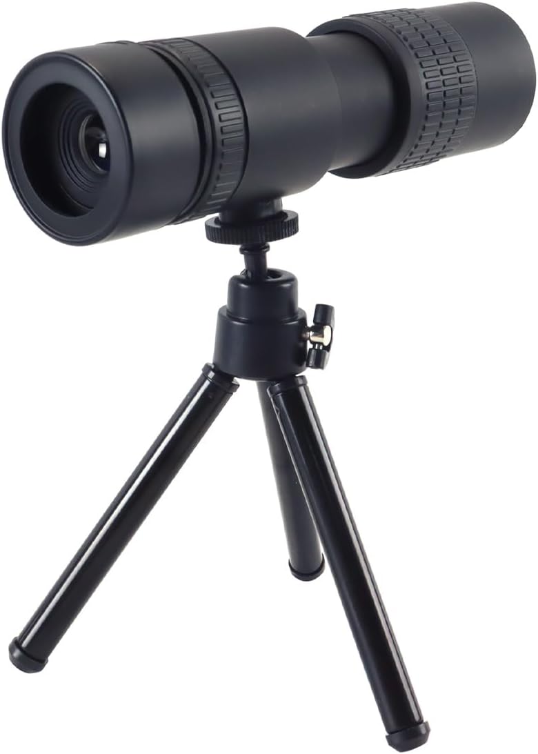 SYLEN Monokular-Teleskop mit hoher Vergrösserung, 10–300 x 40 mm, mit Stativ und Handyhalterung, für