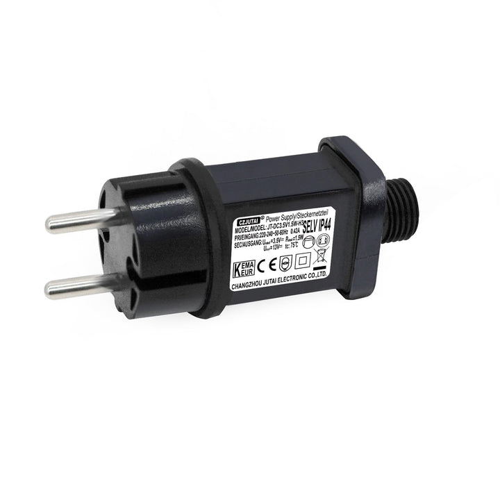 3,5 V 1,5 W LED-Transformator CZJUTAI IP44 Stromversorgung für Weihnachtsbeleuchtung mit Stecker – E