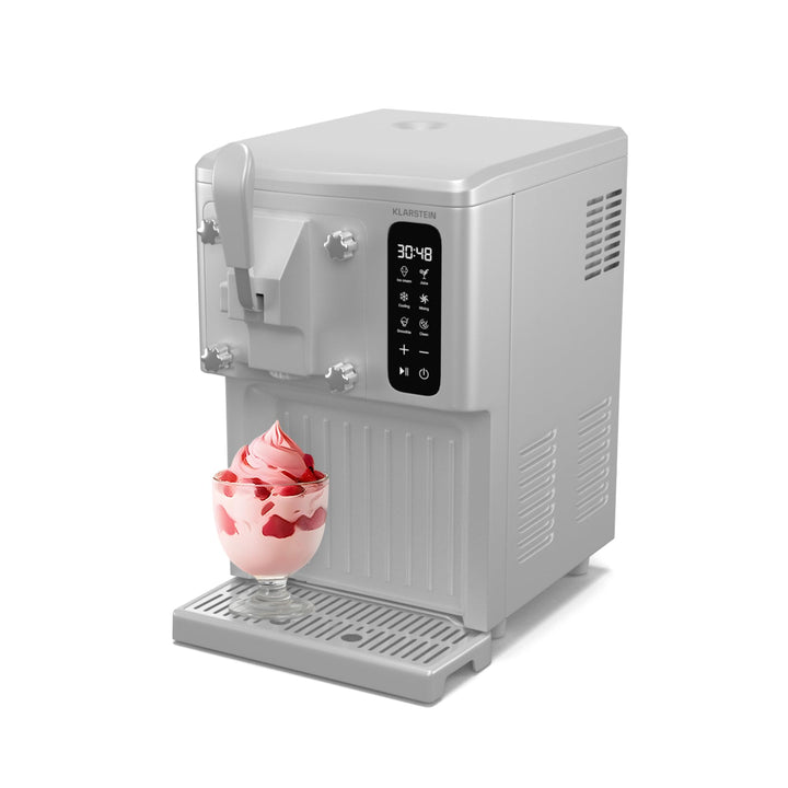 Klarstein Eismaschine Softeismaschine 1,5 L Mit Touchdisplay, Keep-Cool-Funktion, 5-L-Kapazität - Sp