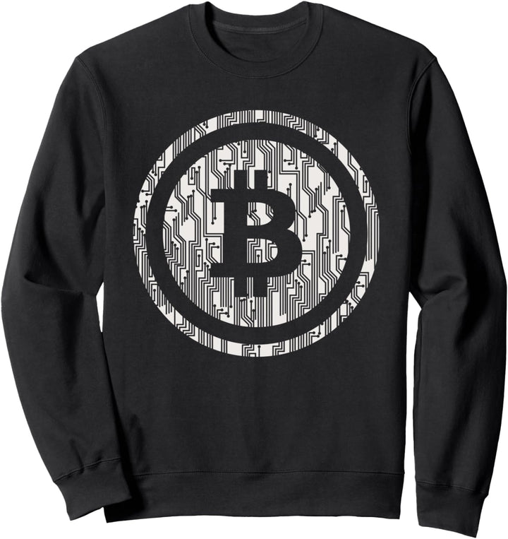 Vintage Bitcoin Btc Logo Satoshi Nakamoto Crypto Sweatshirt