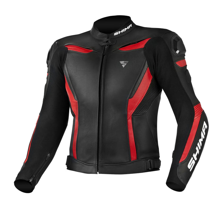 SHIMA CHASE Motorradjacke Herren -Sport Biker Lederjacke Männer Belüftet Sommer mit Schulter Schleif