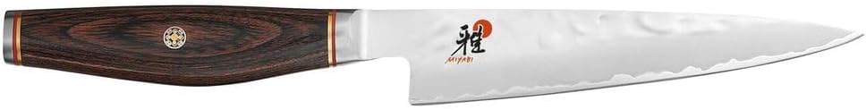 Miyabi 234072-131-0 Shotoh Messer, Stahl, 130 mm, silber / braun, 30,5 x 7,7 x 2,6 cm Shotoh 13 cm