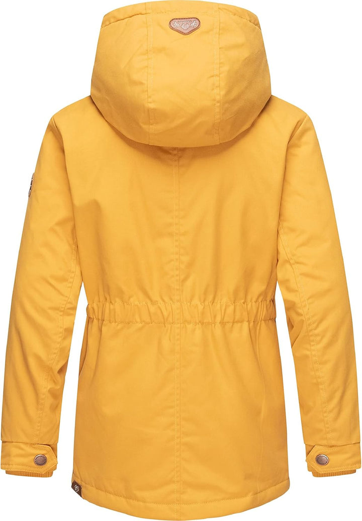 Ragwear Kinder Mädchen Winterjacke Wintermantel Outdoorjacke mit Kapuze Elvina 128-152, Honey