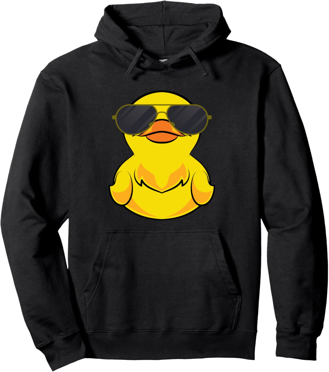 Badespielzeug Coole Badeente Sonnenbrille Quietscheentchen Pullover Hoodie