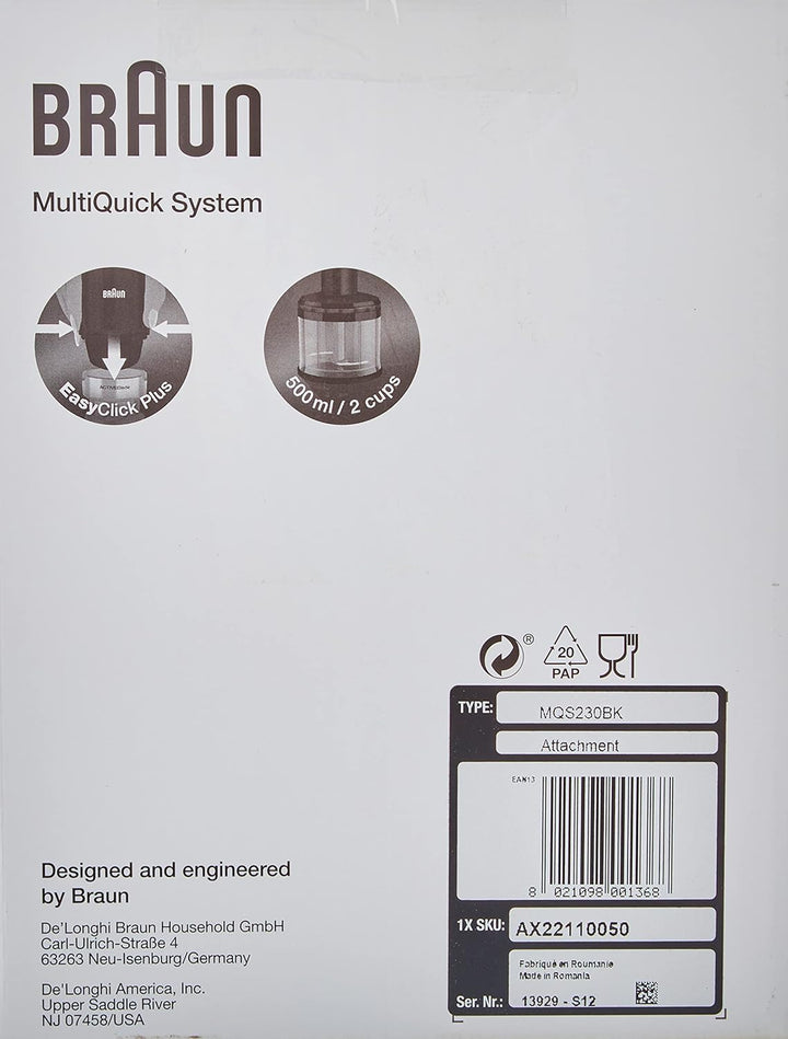 Braun MultiQuick 7 MQ 7000X Stabmixer - Pürierstab mit abnehmbarem edelstahl Mixfuss mit ActiveBlade