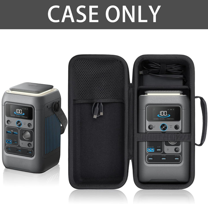 co2CREA Hart Reise Schutz Hülle Etui Tasche für Anker SOLIX C300 DC Powerbank Powerstation 300W Outd