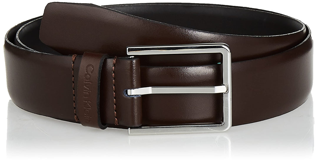 Calvin Klein Herren Gürtel 80 Braun (Dark Brown), 80 Braun (Dark Brown)