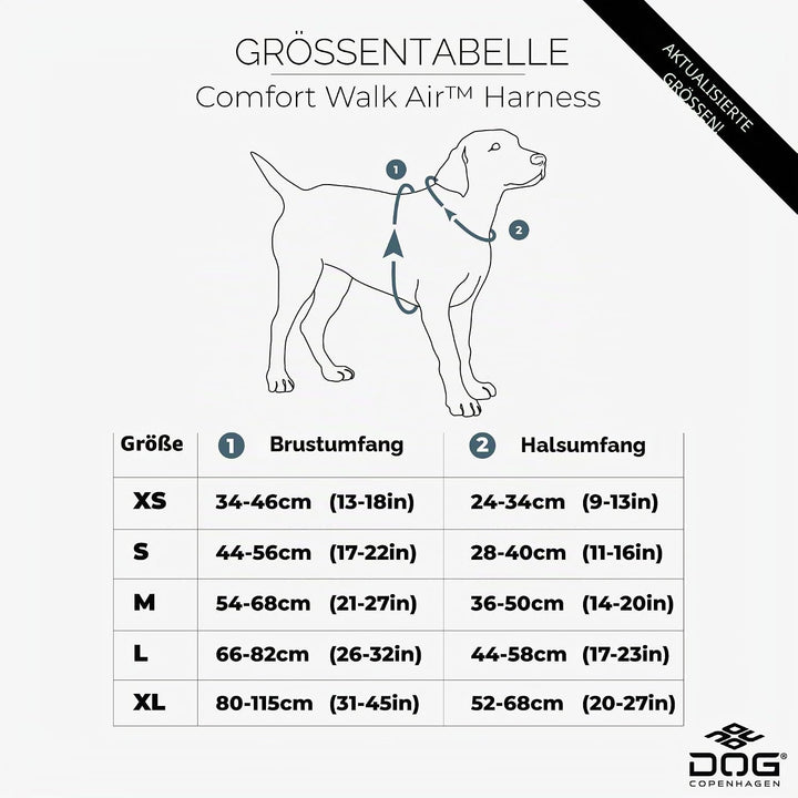 DOG Copenhagen Comfort Walk Air 3.0 Hundegeschirr - Geschirr für Hunde - Welpengeschirr, Lemon, S Le