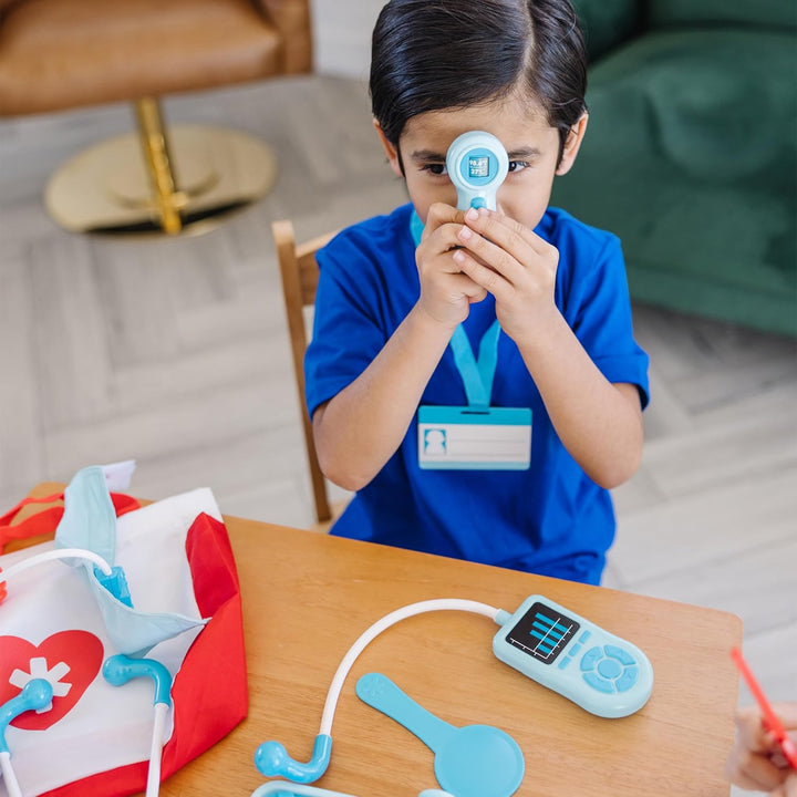 Melissa & Doug Kinder Arzt Set Lernspielzeug für Mädchen & Jungen ab 3 J. | Arzt-Set für 3-jährige M