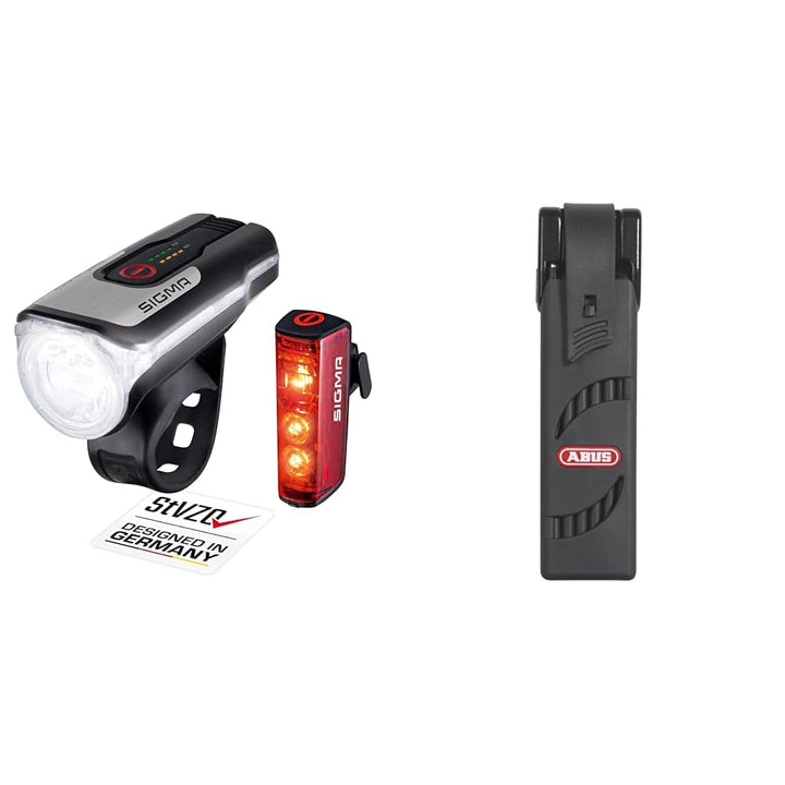 SIGMA SPORT - LED Fahrradlicht Set Aura 80 und BLAZE | StVZO zugelassenes, akkubetriebenes Vorderlic