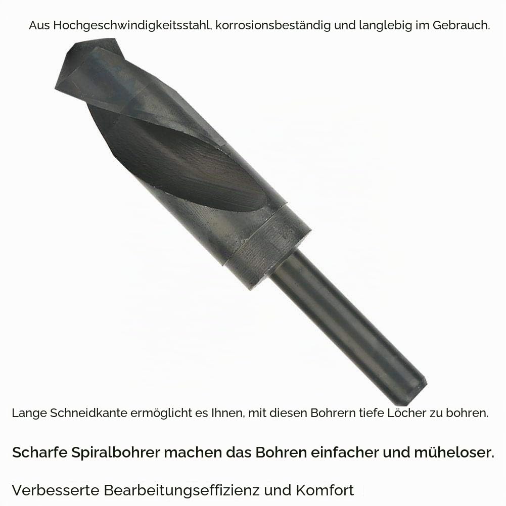 Spiralbohrer, 1/2-Schaft-Spiralbohrer, 24,5 mm / 26 mm / 27 mm / 28 mm Hochgeschwindigkeits-Stahlfrä