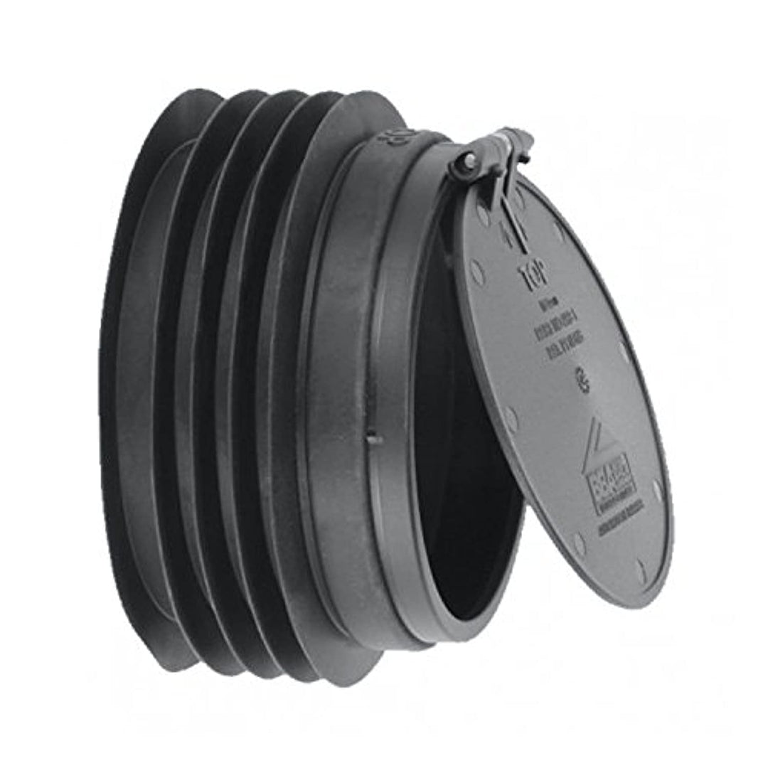 Mcalpine Nagersperre ARB-1 Anti-Cross-Flow und Nagetier-Absperrventil, Schwarz