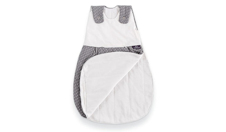 Träumeland S0100152 Babyschlafsack LIEBMICH 3 teilig Set Pünktchen grau, Grösse 50/56, mehrfarbig