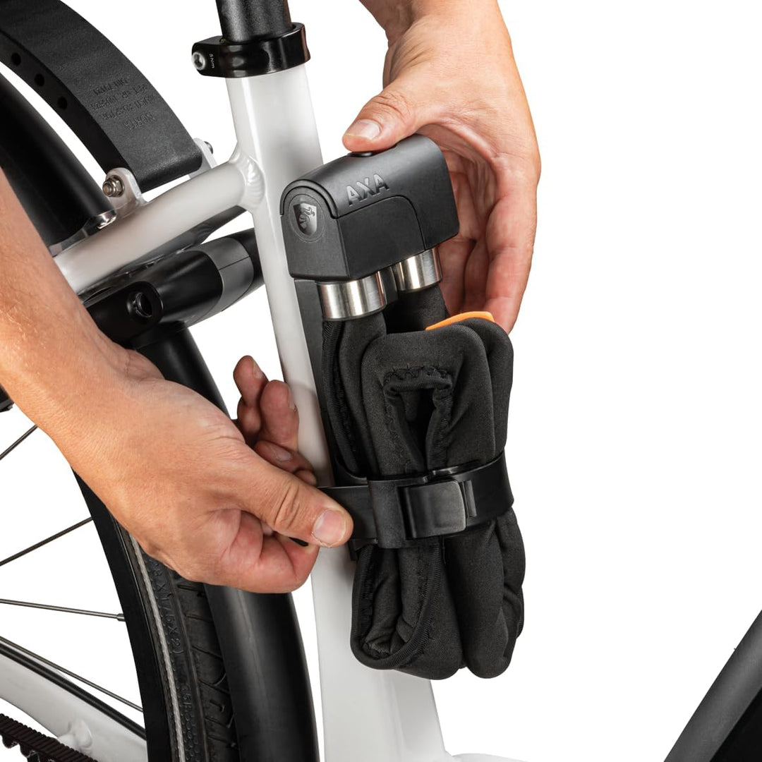 AXA Foldable 8-100 Faltschloss – Länge 100 cm – Stahlglieder 8 mm – Sicherheitsstufe 10 – Inkl. Halt