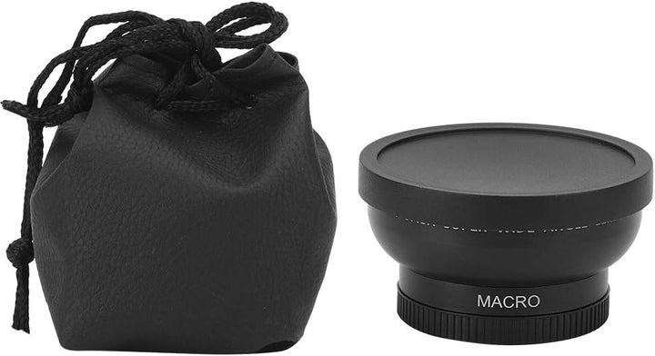 Zunate 46mm-Weitwinkelobjektiv für Kameras, 0,45-Fach Weitwinkel-Makroobjektiv Universal für für für