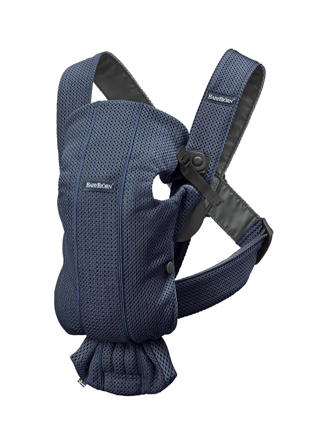 BabyBjörn Babytrage Mini, 3D-Netzstoff, Marineblau 3D-Netzstoff Marineblau, 3D-Netzstoff Marineblau