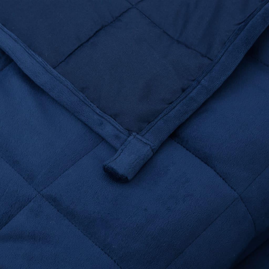 Homgoday Gewichtete Decke Blau 155x220 cm 11 kg Stoff, Möbeldekor Warme und Bequeme Decke, Hochwerti