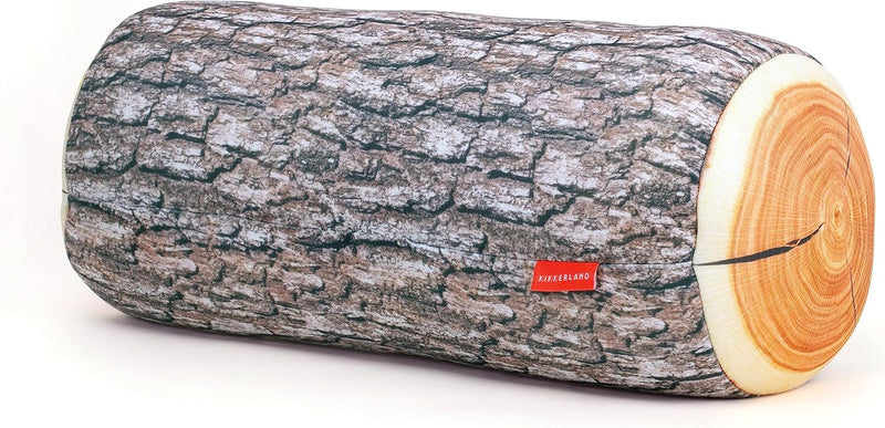 Kikkerland Log Head Rest, 1 Stück (1er Pack), Braun, A