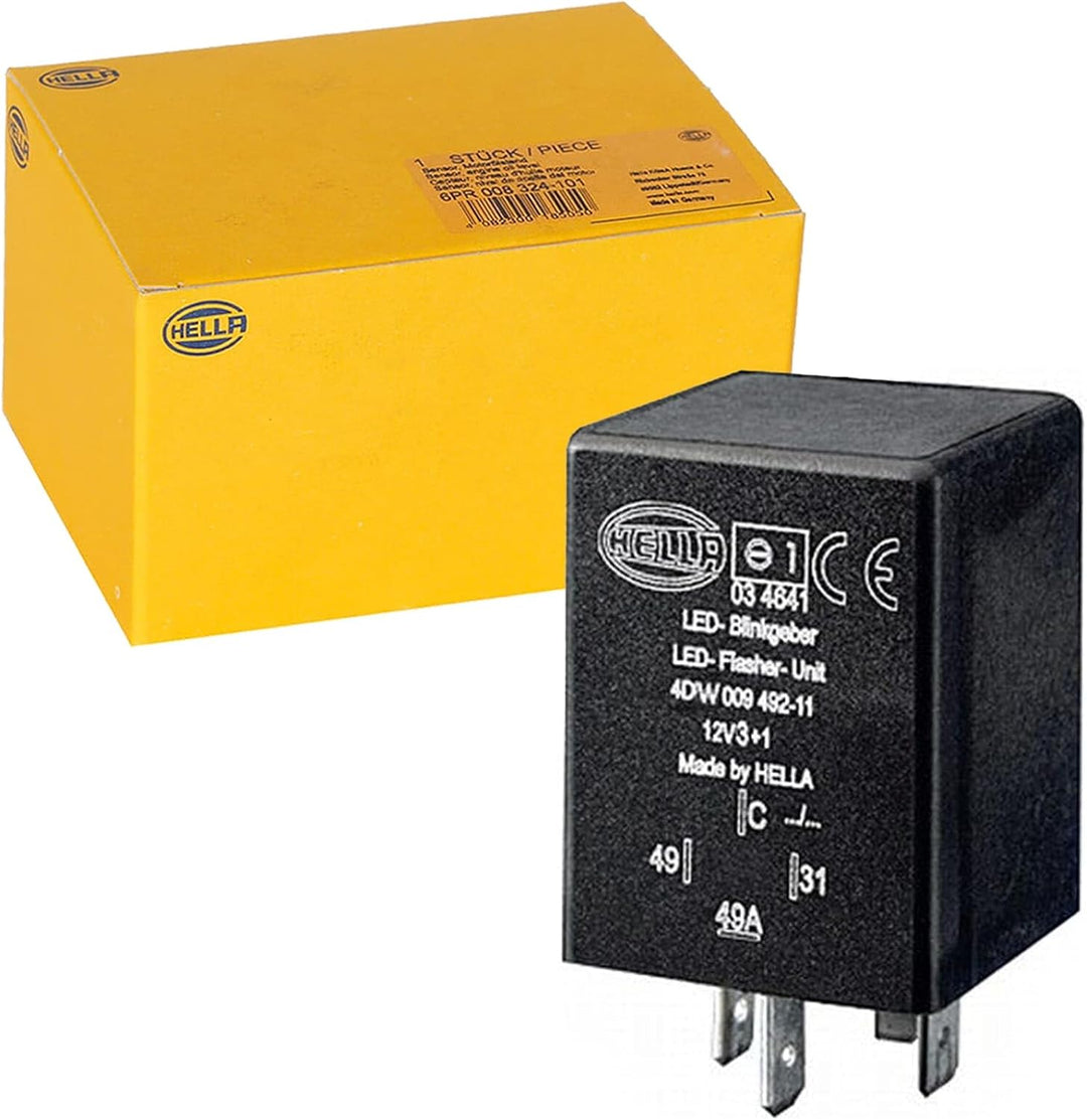 HELLA - Blinkgeber - 12V - 4-polig - gesteckt - LED - mit Halter - 4DW 009 492-111