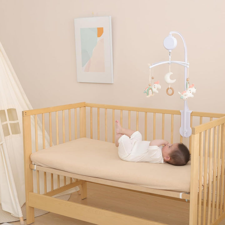 Mobile Baby,Baby Spieluhr mit 35 Musik,Einstellbare Lautstärke,Einfach anzubringen,Stoppt nach 30 Mi