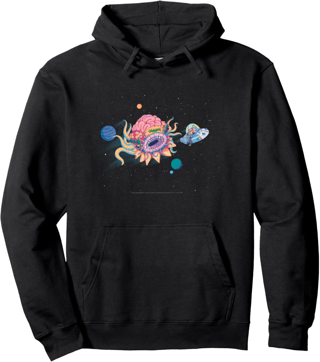 Rick and Morty Space Chase Pullover Hoodie