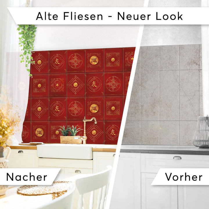 CREATISTO Mosaik Klebefliesen Stickerfliesen Fliesenfolie - Selbstklebende Fliesen Folie I Stickerfl