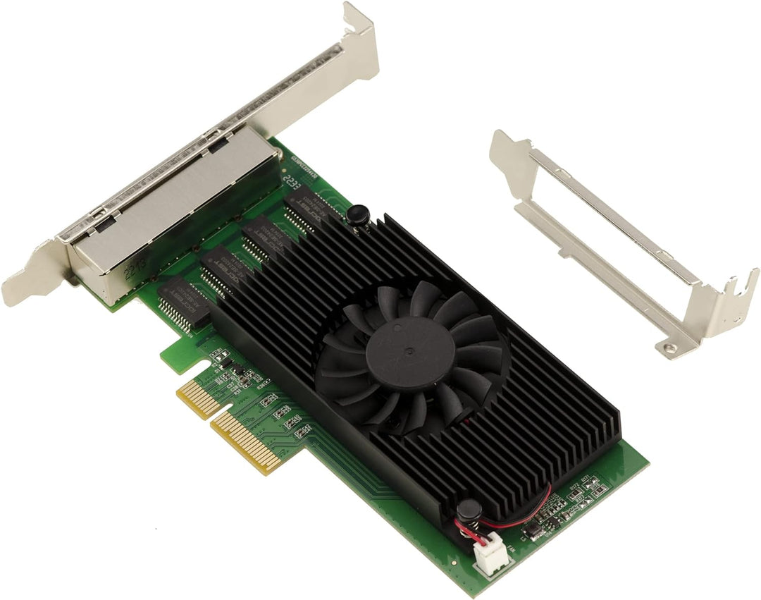 KALEA-INFORMATIQUE PCIe 2.5 x4 LAN Gigabit Ethernet 4 RJ45-Ports Karte. Quad Chipsatz Intel I225 - N