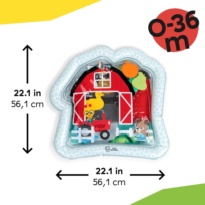 Baby Einstein Farm Explorers Cal's Sensory Barn Bauchlage-Wassermatte, multisensorisch, Alter 0–36 M