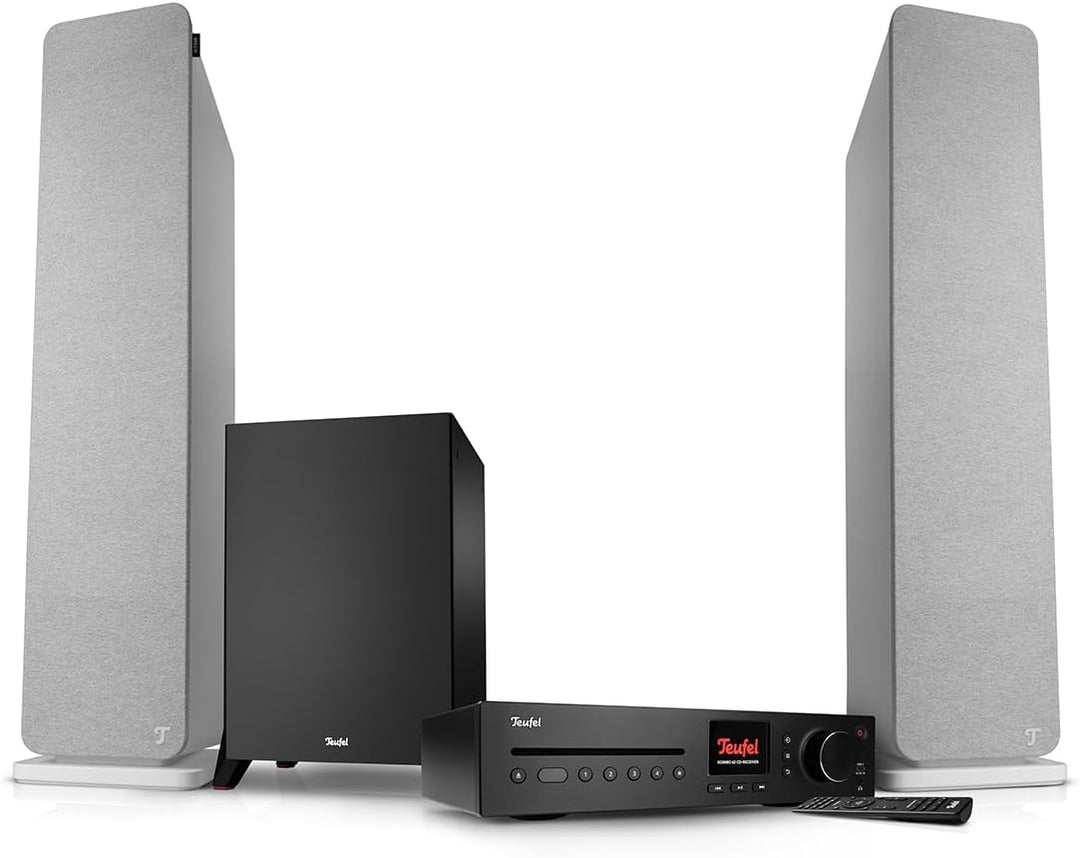 Teufel Ultima 40 Kombo 3 Power Edition - HiFi 2.1 Stereo System mit Mächtiger Subwoofer und CD Recei