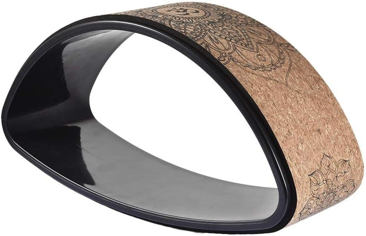 Windyday Yoga Rad Natürliches Dehn Wheel Rolle - Rutschfest, Flexibel, Belastbar Bis 200KG (Ellipse)