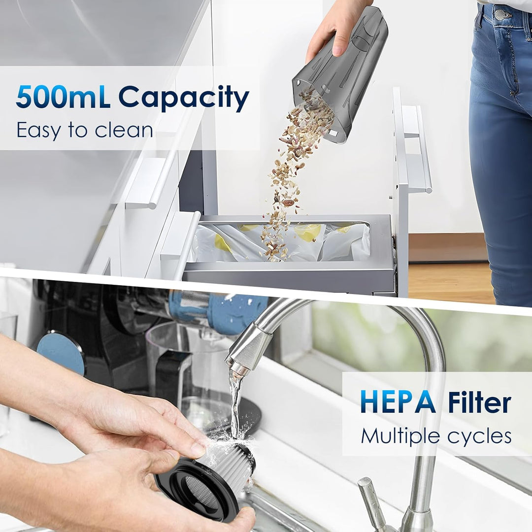 Handstaubsauger Akku 7500-10000Pa Autostaubsauger Kabellos Handsauger mit Mehreren Aufsätzen für Aut