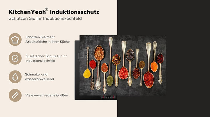 KitchenYeah© Herdabdeckplatte 75x52 cm Einteilig Ceranfeld Abdeckplatte Küche Deko Ceranfeldabdeckun