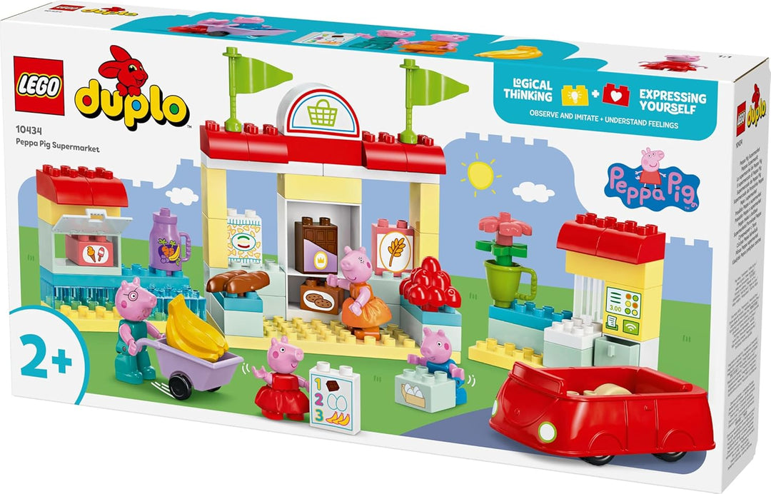 LEGO DUPLO 10434 Peppas Supermarkt: kreatives Lernspielzeug und Spielset, Geschenk für Jungen und Mä