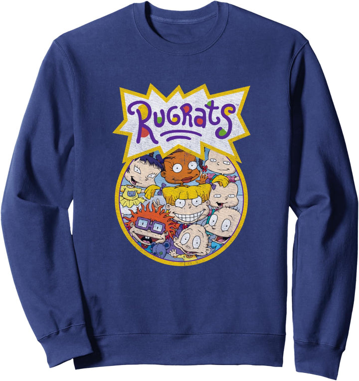Rugrats Every Baby Vintage Circle Title Sweatshirt
