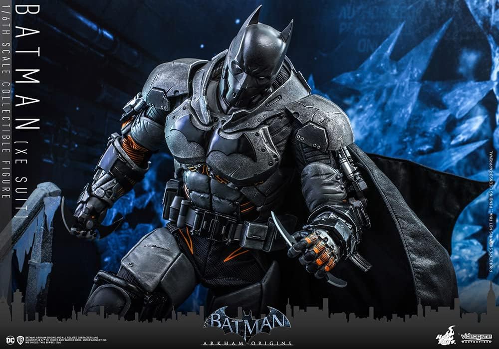 Hot Toys Batman XE Anzug Batman: Arkham Origins, Massstab 1:6, HT908863, Schwarz