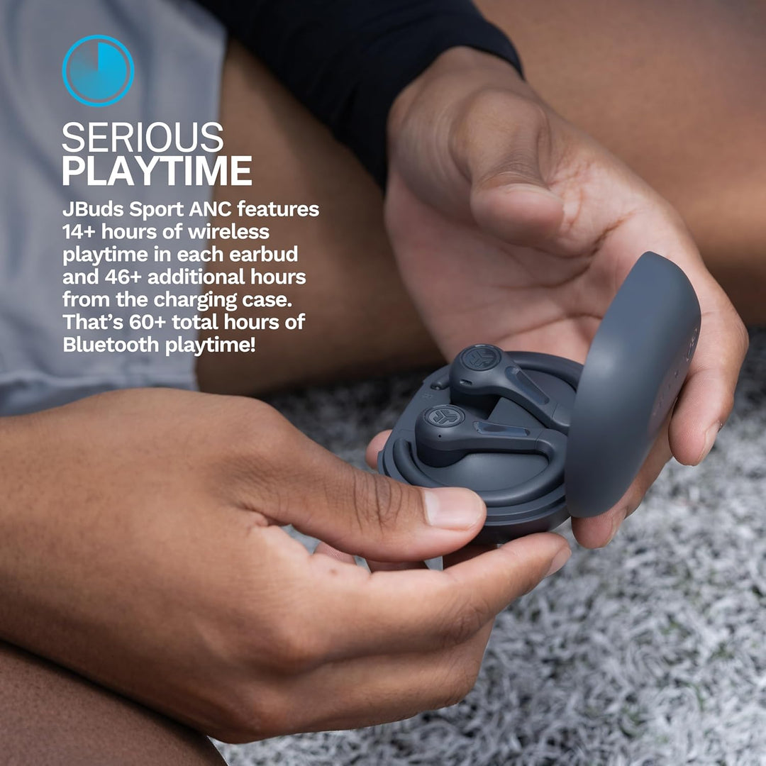 JLab JBuds Air Sport ANC 4 Kopfhörer In Ear, Sportkopfhörer Bluetooth, 60+ Std., Noise Cancelling Tr