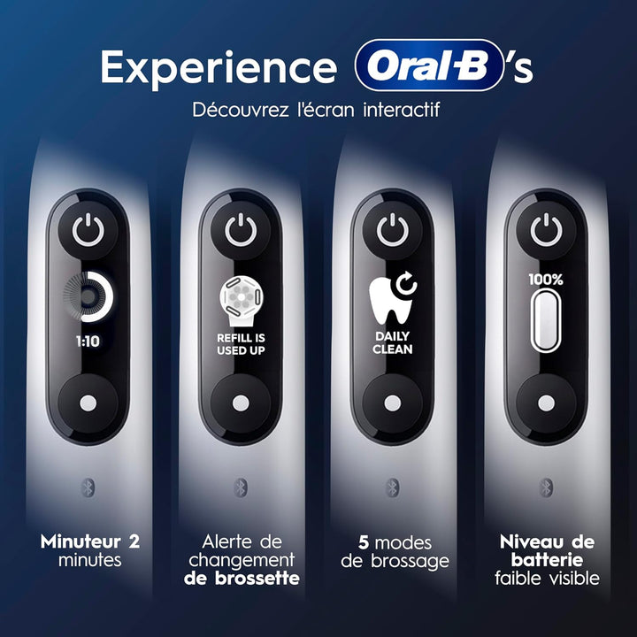 Oral-B iO 6N Elektrische Zahnbürste, Weiss, Reiseetui