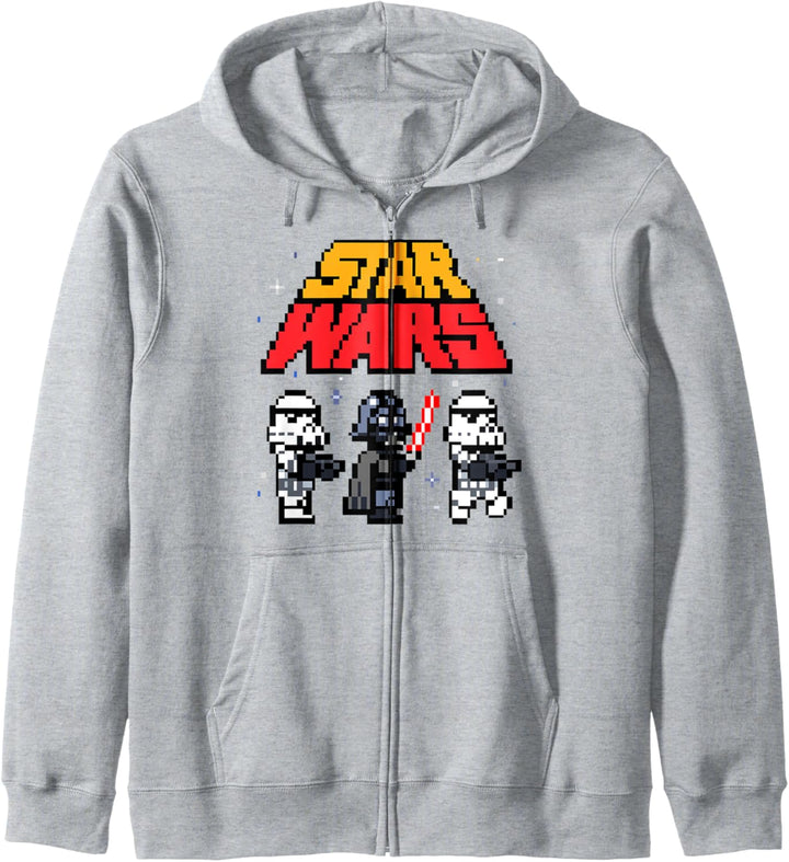 Star Wars Vader Troopers Logo 8-Bit Pixels Kapuzenjacke