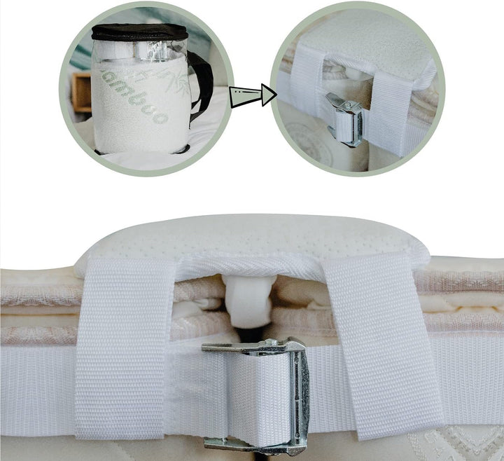 BALIBETOV Liebesbrücke für Matratzen [198x20cm] – Matratzenkeil & Ritzenfüller mit Memory-Schaum, Sp