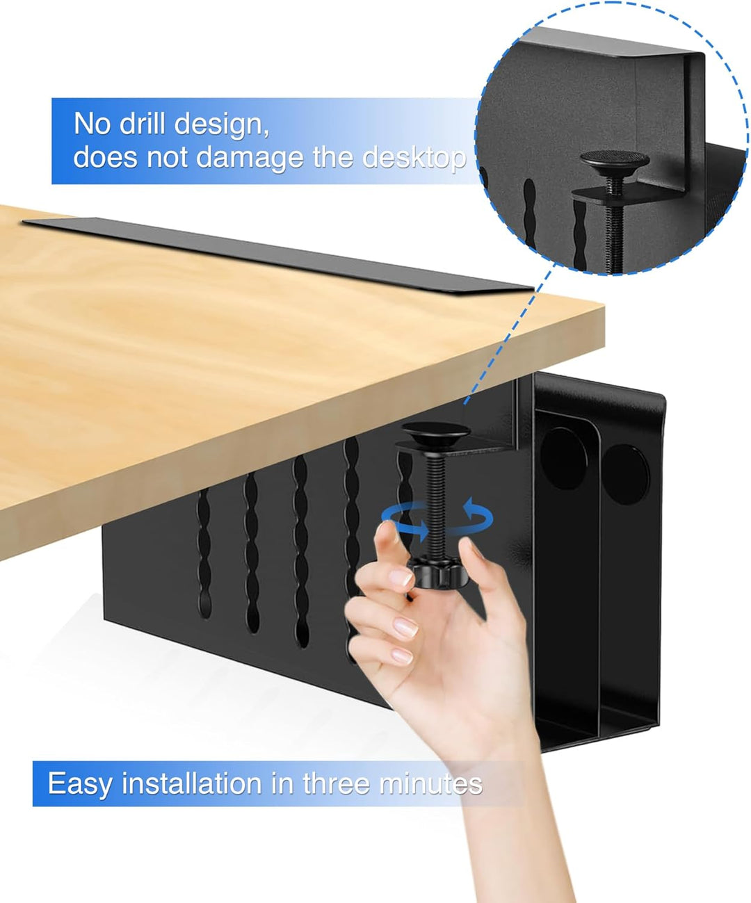 Schreibtisch Seitenaufbewahrung, Doppelschichtiger Desk Side Storage Mit Magnetischer Stifthalter Ke