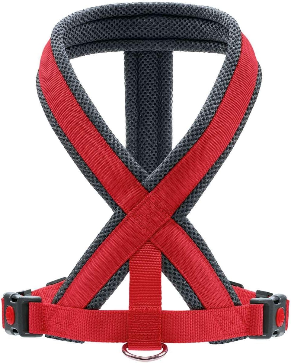 HUNTER Hundegeschirr LONDON COMFORT, atmungsaktives 3D-Mesh, 2-fach verstellbar, Sicherheitsverschlu